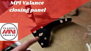 4 Classic Mini MPI Restoration  Valance closing panel [upl. by Lachish]