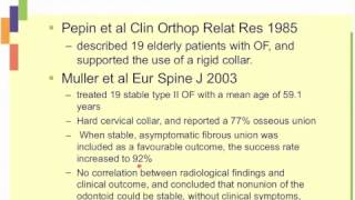 Spine Odontoid Fractures  NonOperative Mangement of Type II Odontoid Fractures in Elderly [upl. by Lail]