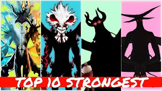 Top 10 Strongest Devils In Black Clover [upl. by Reneta140]