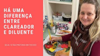 A DIFERENÇA ENTRE CLAREADOR E DILUENTE  Rosane [upl. by Diannne]