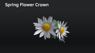 How to get the spring flower crown  ROBLOX [upl. by Cilurzo]