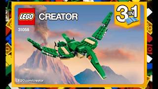 Lego Creator 31058 Pterodactyl  Instruction [upl. by Anairt]