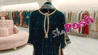 Sha Posh Fancy Dresses 2024 ❤️ Sha posh new velvet Suit ❤️  sha posh new winter collection 2024 [upl. by Alleber154]