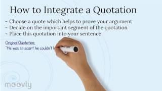 Integrating Quotes in Essays [upl. by Hugon620]