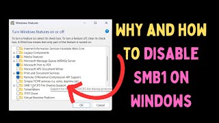 Why and How to Disable SMB1 Protocol on Windows 11 [upl. by Ssilem]