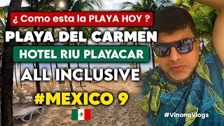 Playa Del Carmen México  RIU Playacar  All Inclusive  Vinono Vlogs mexico playadelcarmen [upl. by Fritze]