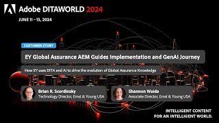 ADW24D1S05 EY’s AEM Guides Implementation and GenAI Journey Brian R Scordinsky Shannon Waida [upl. by Norehc]