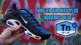 NIKE TN AIR MAX PLUS  quotAQUARIUS BLUEquot UNBOXING ON FOOT AND REVIEW [upl. by Asatan]