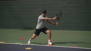 How to Master the Open Stance Forehand with Coach Brian Dabul  Tennis Training [upl. by Olodort]