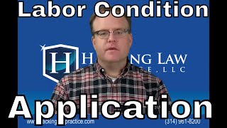 What is a Labor Condition Application and how does it affect an employment H1B visa [upl. by Assetan385]