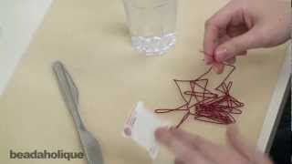 How to Stretch Silk Cord for Use in Jewelry Making [upl. by Aicnorev75]