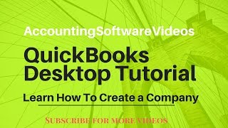 Quickbooks Desktop Tutorial For Beginners 2017 2018 2019 2020 [upl. by Greeson]