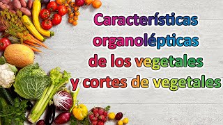 Características organolépticas de los vegetales y cortes de vegetales  Amazing and More [upl. by Valonia]