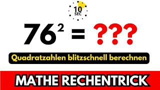 So kannst DU Quadratzahlen SUPERSCHNELL ausrechnen 🤯 Mathe Rechentrick zu Quadratzahlen [upl. by Trojan]