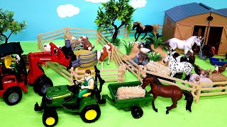 Fun Farm Diorama and Barnyard Animal Figurines [upl. by Linda]