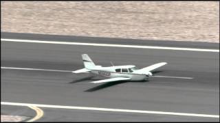 Raw Video  Arizona Plane Makes Belly Landing [upl. by Adekram]