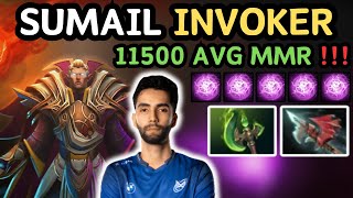 🔥 INVOKER Hitter Build Midlane By SUMAIL 737d 🔥 Invoker Gameplay From SUMAIL  Dota 2 [upl. by Ociram]