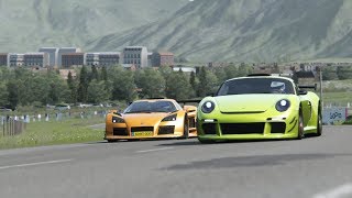 Gumpert Apollo S vs Ruf CTR3 Clubsport at Highlands [upl. by Oijile746]