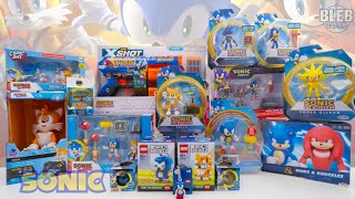 Sonic The Hedgehog toy collcection and new Lego Sonic and Tails Unboxing no talking toy review ASMR [upl. by Noyes]