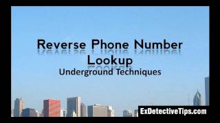 Reverse Phone Number Lookup  Underground Techniques [upl. by Gabe]