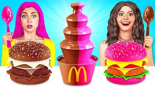 Food Challenge  Chocolate Cake Decorating Challenge by RATATA COOL [upl. by Nereen]