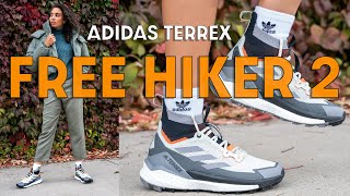 A SOLID AND COMFY FALL BOOT ADIDAS TERREX FREE HIKER 2 On Foot Review and How to Style [upl. by Cyndie]