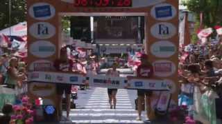 Erika Csomor wins 2013 Ironman Klagenfurt [upl. by Ahsiyt]