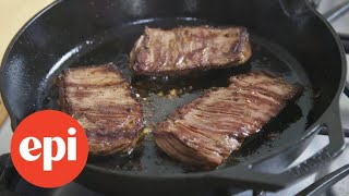 Grilled Skirt Steak with Jalapeno Lime Marinade  Epicurious [upl. by Eseuqram]