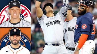 New York Yankees  Houston Astros  Game Highlights  33124 [upl. by Yelmene510]