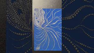 Dot painting gold and silverAbstract dot art paintingOr et argent point par point dotpainting [upl. by Crifasi]