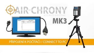 Shooting chronograph Air Chrony and connect to PC Air Chrony  ballistic chronograph for airguns [upl. by Adnilak]