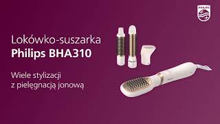 Lokówkosuszarka Philips BHA310 – susz i stylizuj jednocześnie [upl. by Norted]