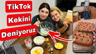 Esila ile TikTok Kekini Denedik  Temizlik Alışveriş Günlük Vlog esılabıltekın [upl. by Airamanna]