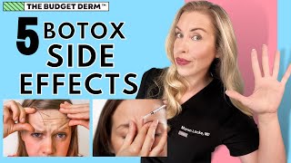 5 Botox Side Effects You NEED To KNOW  Antiaging Tips by The Budget Derm [upl. by Leirrad12]