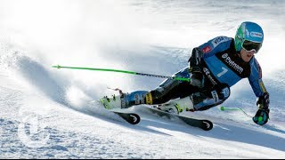 Sochi Olympics 2014  Ted Ligety Giant Slalom GS Skiers Unique Turning  The New York Times [upl. by Nomyar]