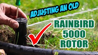 Rainbird 5000 Sprinkler Adjustment [upl. by Iolande852]