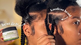 THIS IS THE BEST GEL FOR LARGE KNOTLESS BRAIDS [upl. by Seldun]