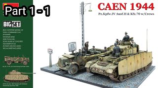 MINIART 135 CAEN1944DIORAMA BIG SET Biuld Part11 [upl. by Awjan]