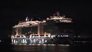 MSC EURIBIA NEW CRUISE SHIP ARRIVING EARLY THIS MORNING 201023 [upl. by Anuahsal794]