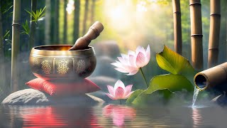 Tibetan Bowls and Bamboo Water Soundscape  Meditative Music for Balance amp Relaxation [upl. by Ennaej485]