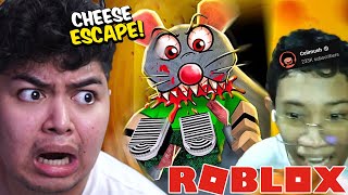 MUKBANG DAGA with Celimush  Cheese Escape Roblox [upl. by Aurita603]