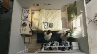 IKEA Square metre challenge part 1 Tiny bedroom for two [upl. by Leandro]