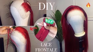 DIY COMMENT FAIRE UNE LACE FRONTALE 13x4 Tynah Beauty [upl. by Elston952]