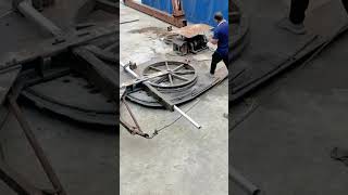 Light pole bending process Good tools and machinery can increase work efficiency [upl. by Fotinas]