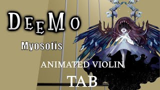 Myosotis from Deemo OST  Animated Violin Tab [upl. by Piscatelli890]