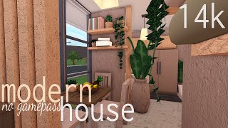 Bloxburg 14k Modern House  No Gamepass [upl. by Burgwell359]