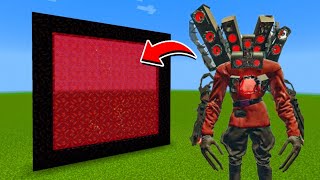 How to Make A Portal To The Evil Titan Speakerman Dimension in Minecraft [upl. by Nivlag330]