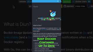 Keep Docker Container On Your Synology NAS Up To Date With Docker Image Update Notifier DIUN [upl. by Dunton]