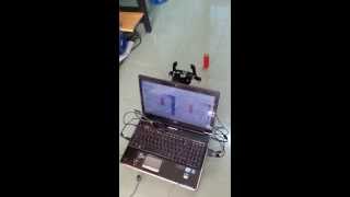 Mobile robotMoving and picking objectUsing Computer VisionStereo Vision [upl. by Ingles]