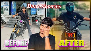 0002 number  bike modification￼ 🤑😬  Sunil Yogi Vlog [upl. by Ridglee]